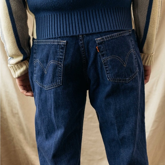 Vintage Orange Tab Made in Canada Levis Straight Leg Denim Jeans - Picture 1 of 5